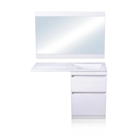 Тумба напольная Style Line Даллас 120, Люкс белая, PLUS