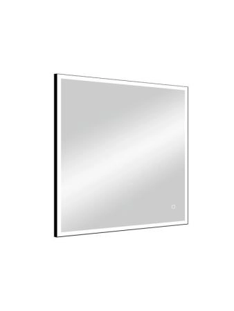 Зеркало Континент Solid Black standart 800x800 ЗЛП1608 с подсветкой