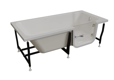 Ванна "Грасс 2" (правое исполнение, ванна с рамой - 1 шт., слив-перелив - 1 шт., фронтальная панель - 1 шт.)