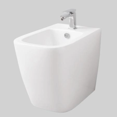 Artceram A16 Биде напольное 36х52 см, 1 отверстие, saniglaze, цвет: белый глянцевый