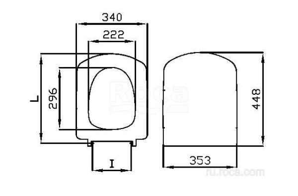Крышка для унитаза Roca Dama Senso Soft Close ZRU9000041 петли хром