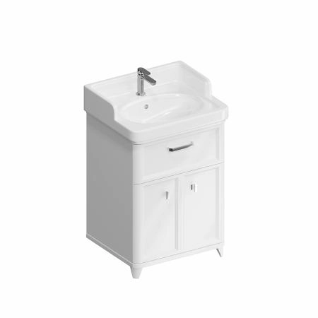 Тумба Kerama Marazzi POMPEI ПОМПЕИ PO.N.60.1\WHT напольная с ящиком и дверцами 60, белая глянцевая