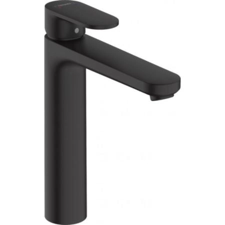 Смеситель Hansgrohe 71552670 Vernis Blend для раковины 190 мм, со сливным гарнитуром черный матовый