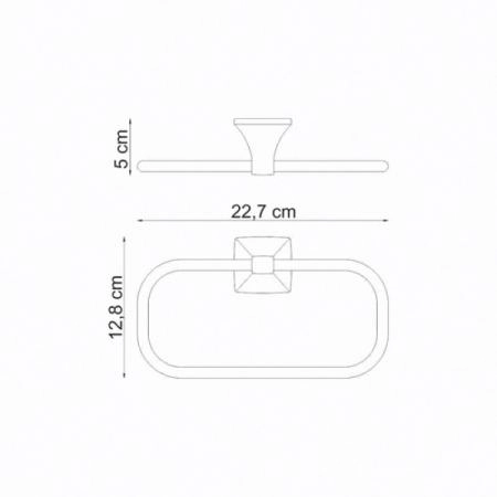 Полотенцедержатель WasserKraft Wern K-2560 хром