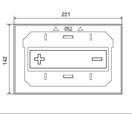 Панель пневматическая двойная OLI Oceania Mia 054563