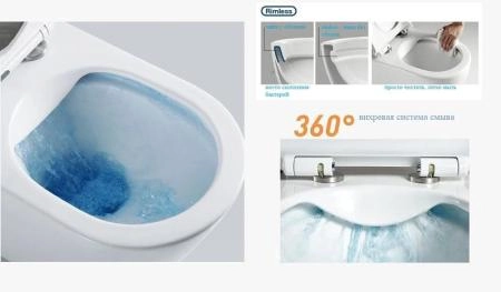 Унитаз Cerutti SPA NIVOLET Aria подвесной безободковый CT7779 (495x360x350)