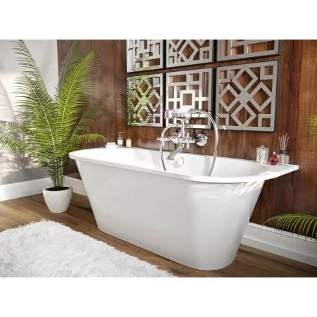 Ванна AquaStone Неона 167 белая иск. камень