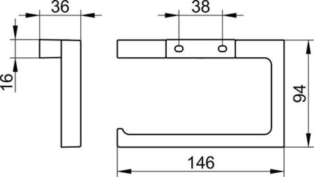 Держатель запасного рулона KEUCO Edition 11 Хром 11162010000