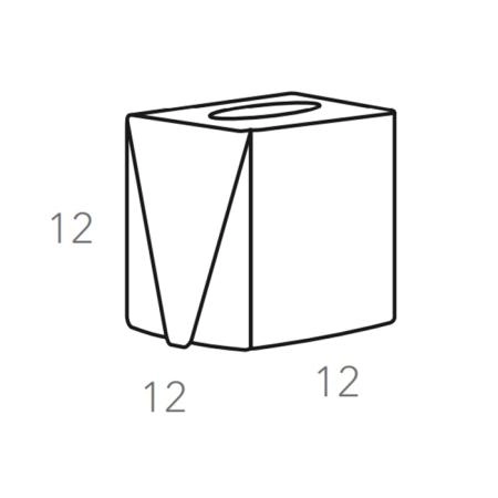 Colombo Adj Салфетница Kleenex, 12x12H12 см, цвет: шоколад/капучино