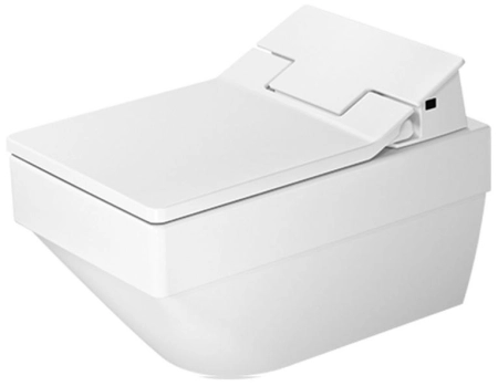 Duravit Vero Air Rimless унитаз 370x570 мм, подвесной, без смывного края, вертикальный смыв, вкл. крепление Durafix, только в сочетании с SensoWash