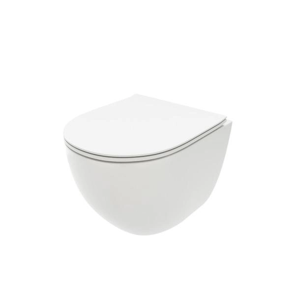 Унитаз подвесной Maretti Elena безободковый с микролифтом, EA10PBM67-844, белый