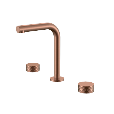Смеситель на столешницу Boheme STICK DIAMOND на 3 отв. COPPER BRUSHED 152-CB.1