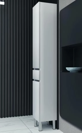 Пенал SANVIT Кубэ-3 (К) 32 с бельевой корзиной напольный Белый