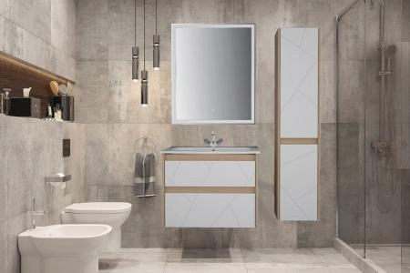 Тумба ASB-Mebel Диана 60 Белый/дуб янтарный подвесная под умывальник Элина 60