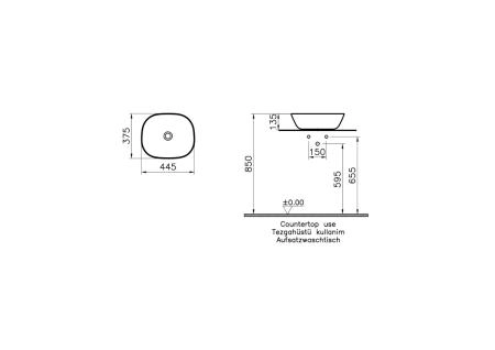 Раковина-чаша VitrA Plural 7810B401-0016