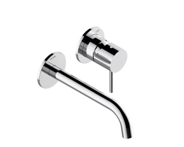 Bossini Teo смеситель для раковины, однорычажный, встраиваемый, настенный, внешняя часть, излив 185 мм, цвет хром