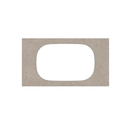 Kerama Marazzi Magica Столешница из керамогранита для встраиваемых раковин сверху Риккарди 90см, без отв., цвет: бежевый матовый
