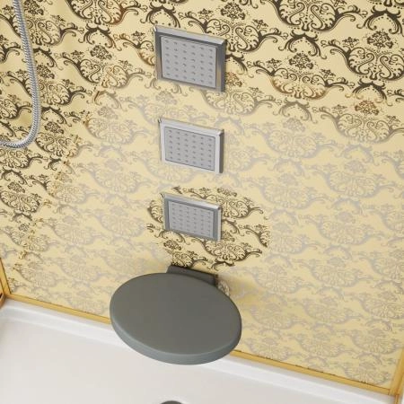 Душевая кабина Niagara Luxe NG-7714G (1000x900х2150) низкий поддон стенки ЗОЛОТО