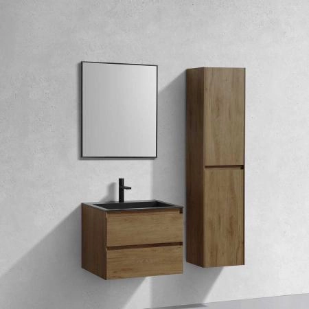Тумба под раковину Vincea Luka 600 подвесная, 2 ящика soft-close, цвет T.Oak