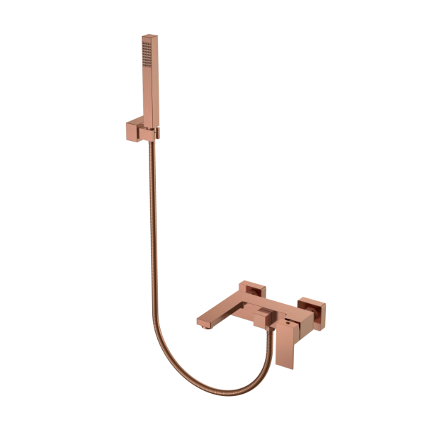 Смеситель для ванны Boheme с душем Qubic Copper Brushed 473-CB