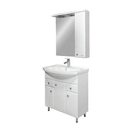 Зеркало-шкаф Comforty Сочи-80 00-00022034CF подвесноебелое