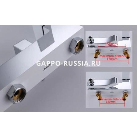 Душевая система Gappo G2407-8 белый хром