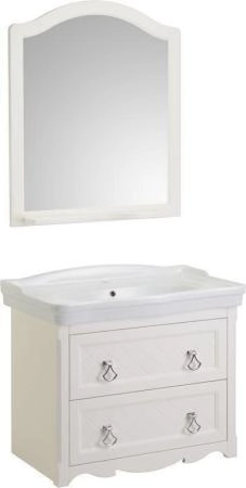 Тумба под раковину ASB-Woodline Верано 85 подвесная Слоновая кость