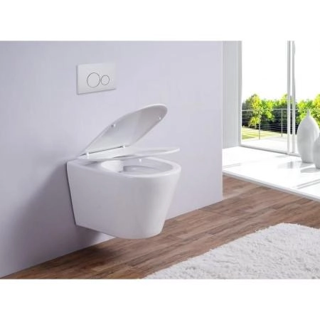 Унитаз Esbano CLAVEL (White) подвесной безободковый микролифт