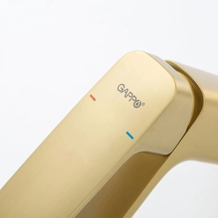 Смеситель GAPPO G1028-3 для раковины, золотой сатин