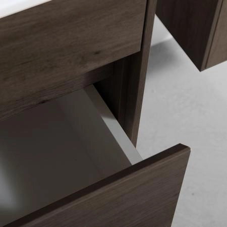 Тумба под раковину Vincea Chiara 600 подвесная, 1 выкатной ящик soft-close, R.Oak