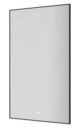 Вертикальное Зеркало Boheme мет. рама, подсв., сенсор, антизапотевание, 100*60, BLACK 569-B
