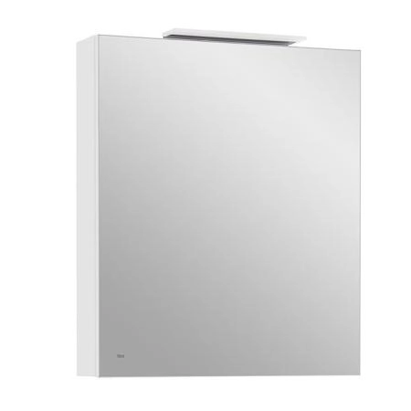 Roca Oleta Зеркальный шкаф 60х70см, DX, c LED-светильником, цвет: белый матовый