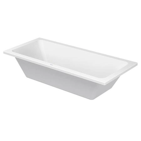 Duravit D-Code  Ванна акриловая 180х80x40см , встраиваемая, с 2 наклонами для спины, выпуск центральный, цвет: белый