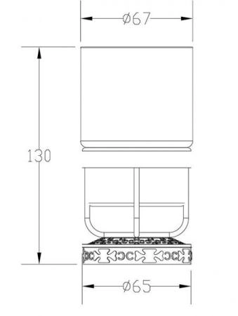 Держатель стакана настольный ZORG (AZR 24 SL) серебро-белый