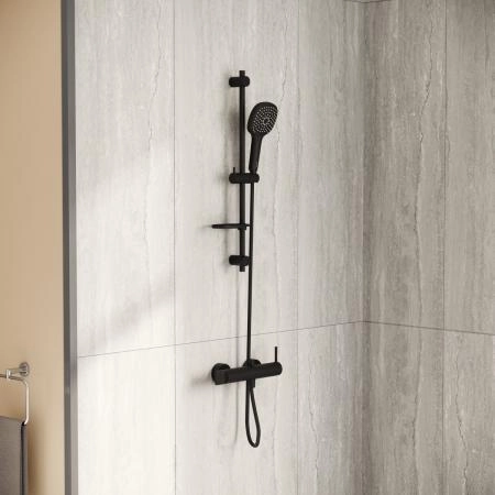 Смеситель VitrA Origin  A4261936WTC настенный однорычажный матовый черный латунь