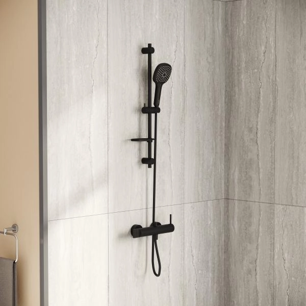 Смеситель VitrA Origin  A4261936WTC настенный однорычажный матовый черный латунь