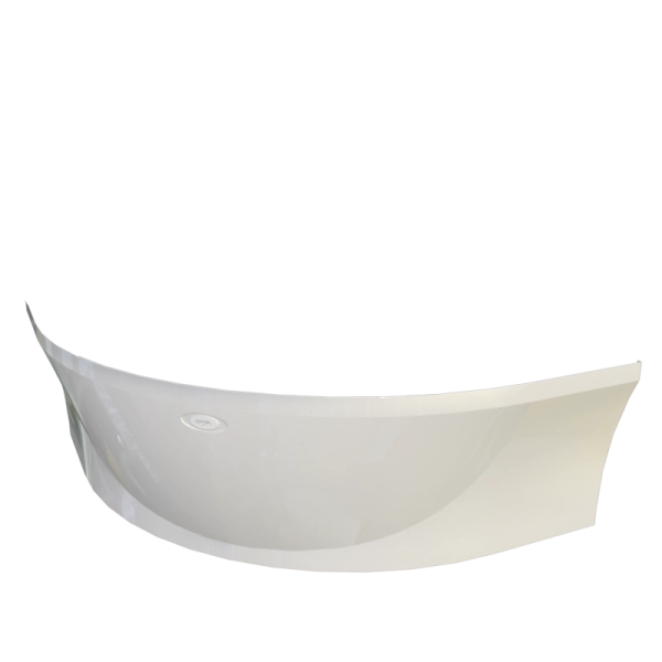 Ванна акриловая "ФИЛАДЕЛЬФИЯ", 1680х1680, рама-подставка, фронтальная панель, слив-перелив автомат с сеточкой (хром, с сифоном)