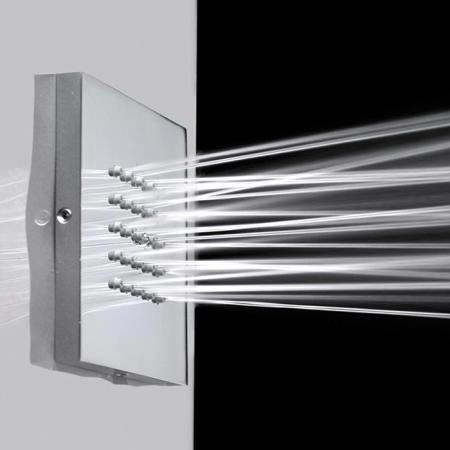Bossini Cubic Flat Настенная форсунка 10х10 см, цвет: хром