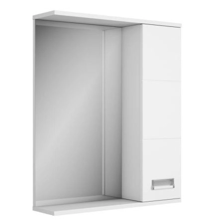 Зеркало-шкаф UNCORIA Рейн 60 см белое (без эл)