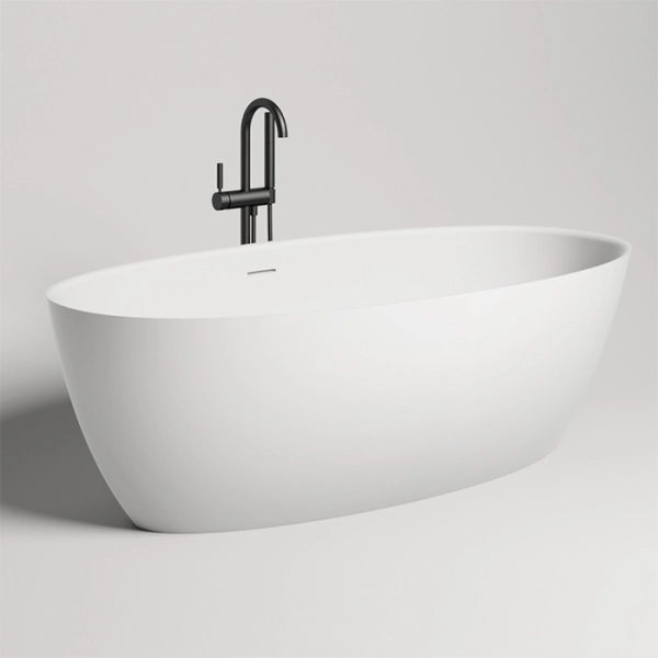 Salini ALDA  Ванна отдельностоящая 1600х800х575мм, "Up&Down", сифон,  слив-перелив, мат-л: S-Sense, глянцевый, белый. Фурнитура: белая.