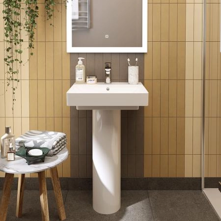 Раковина Kerama Marazzi PRO ПРО PROR.wb.50 мебельная\подвесная 50, белая глянцевая