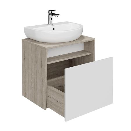 Тумба Kerama Marazzi PRO ПРО PRO.60.1\WHT подвесная 1 ящик 60, белая глянцевая