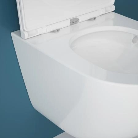 Унитаз ESBANO GARDENA-49T торнадо безободковый подвесной белый 490x360x360