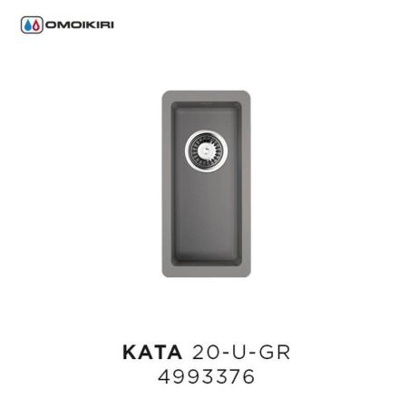 Кухонная мойка Omoikiri Kata 20-U-GR 4993376, 200х420, Leningrad Grey