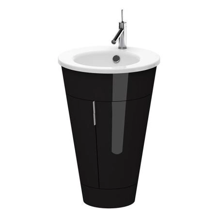 Duravit Starck 1 Тумба напольная 60x56xh82.5см, с раковиной, цвет: черный глянц