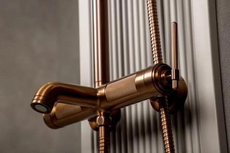 Стойка для душа Boheme ETERNA BRUSHED BRONZE 178-BRB