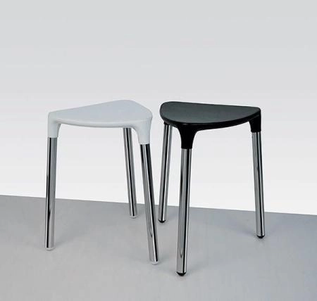 Табурет Colombo Black&White B9988.EPN ,сталь;сиденье экокожа,цвет чёрный