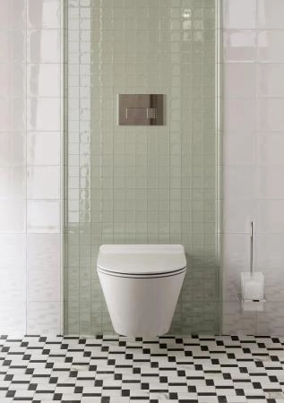 Сиденье Kerama Marazzi PLAZA MODERN ПЛАЗА МОДЕРН PLMR.seat.02\WHT для подвесного унитаза, белое глянцевое