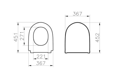 Сиденье для унитаза VitrA Nest  220-003R409 круглое белое дюропласт с микролифтом быстросъемное