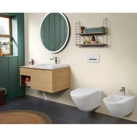 Villeroy&Boch Subway 2.0 Биде подвесное 37.5х56.5х28см., 1 отв., цвет: альпийский белый